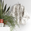 Veste kimono "PIVOINE" - Coton/Lin Naturel