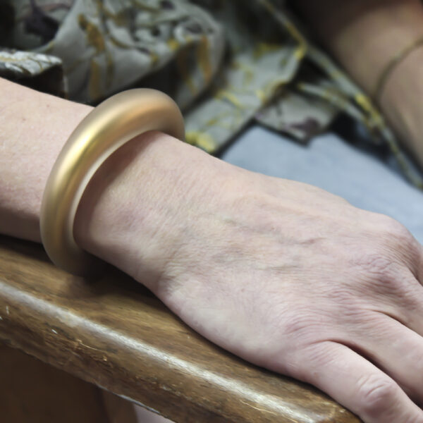 BRACELET VERRE - Or sablé - Atelier Brïdge