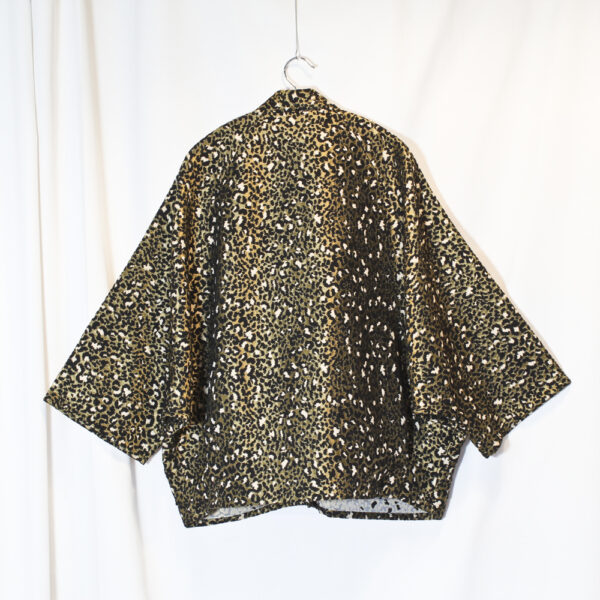 Veste "L'iconique", jacquard léopard or/noir – Image 4
