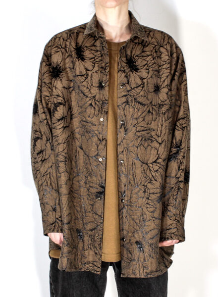 Chemise "L'Indispensable" - jacquard "Pivoines"