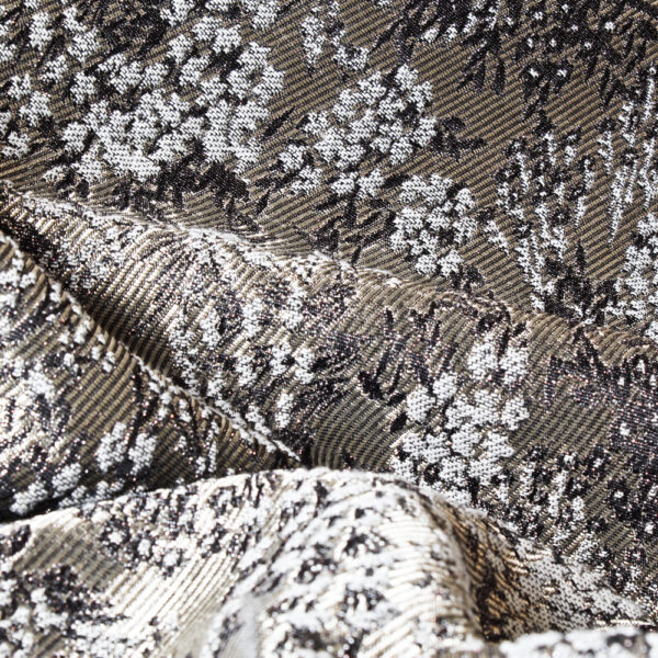 Veste "L'iconique" jacquard fleurs argent – Image 4