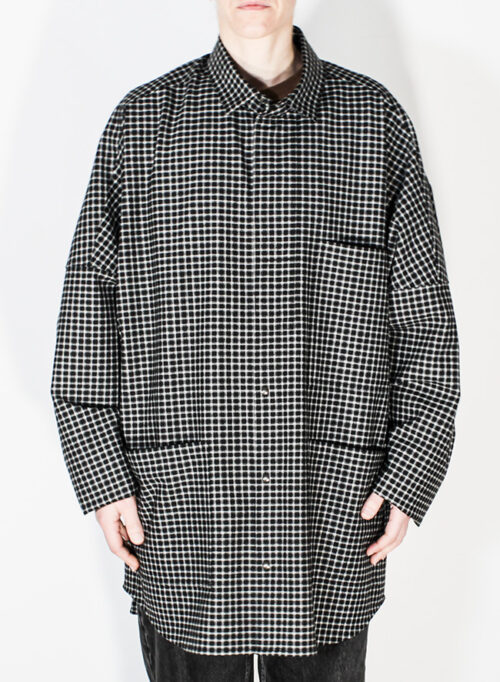 Surchemise "L'Indispensable", manches façon kimono - Carreaux